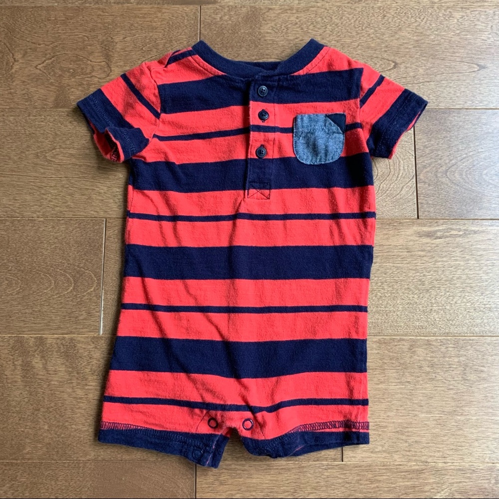 3/$10 GEORGE Baby boy striped romper 0-3m
